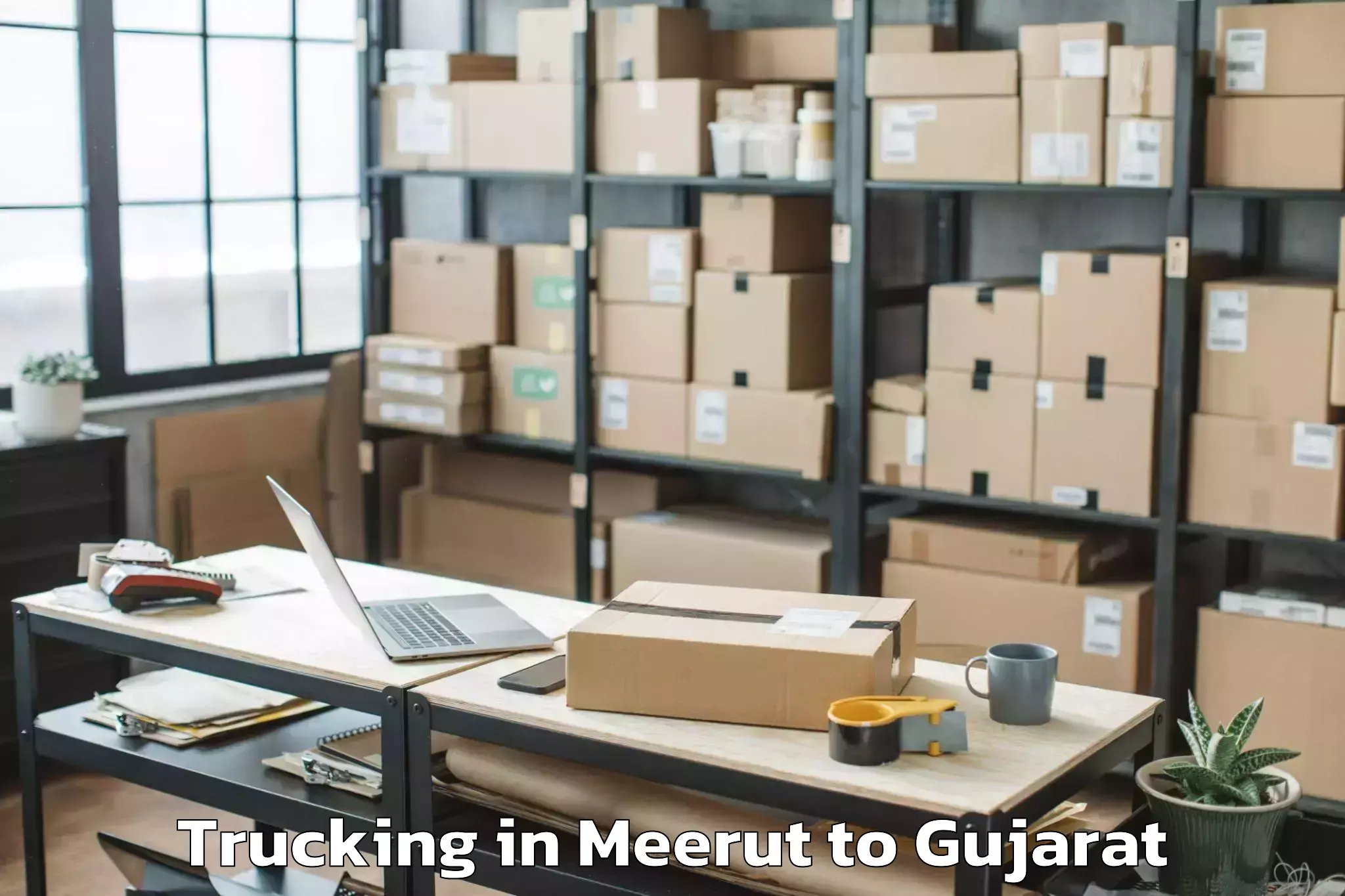 Top Meerut to Anand Trucking Available